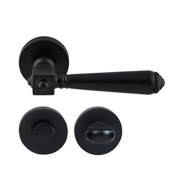 Hafele Kapı Kolu Seti Bien WC Mat Siyah