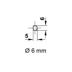 Hafele İspanyolet Kilit Çubuğu Ø6/200cm, Nikel