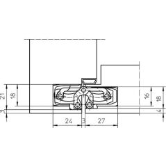 Simonswerk Tectus TE 240 3D Gizli Menteşe Gümüş Renk
