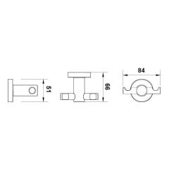 Hafele Banyo Askısı Ozo İkili Paslanmaz Çelik Renk