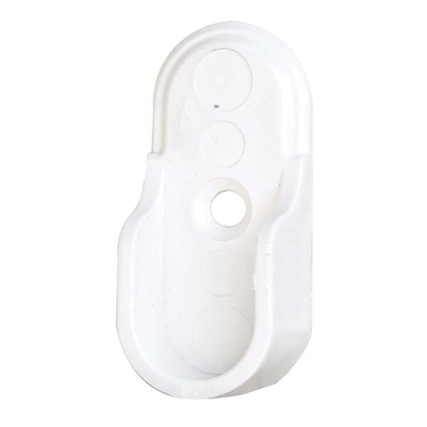 Hafele Yan Panele Monte Oval Flanş 21mm, Beyaz Renk (10 Adet)