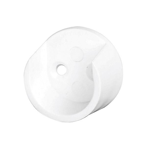Hafele Yan Panele Monte Yuvarlak Flanş 25mm, Beyaz Renk (10 Adet)