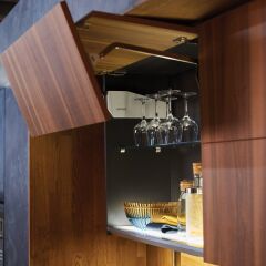 Hafele Free Fold Kalkar Katlanır Makas Seti 96-101cm/6,5-12,8kg, Gri Renk