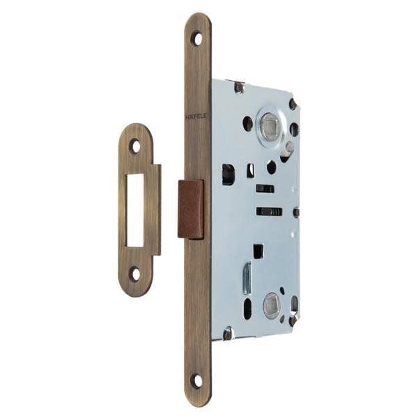 Hafele Dilden Kilit Banyo Tipi (WC) 50/18mm Antik Bronz Renk