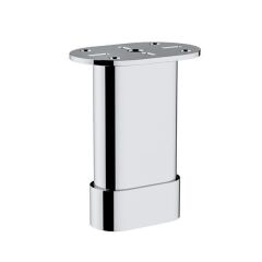 Hafele Menton Oval Mobilya Ayağı 25x100mm, Parlak Krom Renk