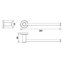 Hafele Kağıt Havluluk Ozo Duvara Monte Parlak Altın Renk