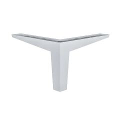 Hafele Hira Köşeli Mobilya Ayağı 142x100mm, Mat Krom Renk
