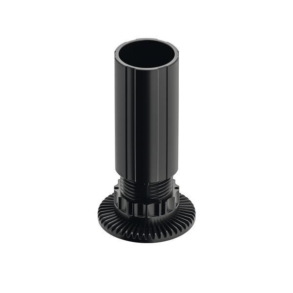 Hafele AXILO 48 Baza ayağı siyah vidalı 150mm