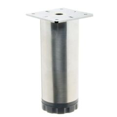 Hafele Arvin Yuvarlak Mobilya Ayağı 60x100mm, Mat Krom Renk