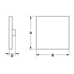 Hafele GEAR Antik Gümüş Renk 45 mm Düğme Kulp