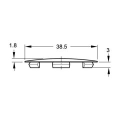 Hafele Maxifix Kapak (10 Adet), Siyah
