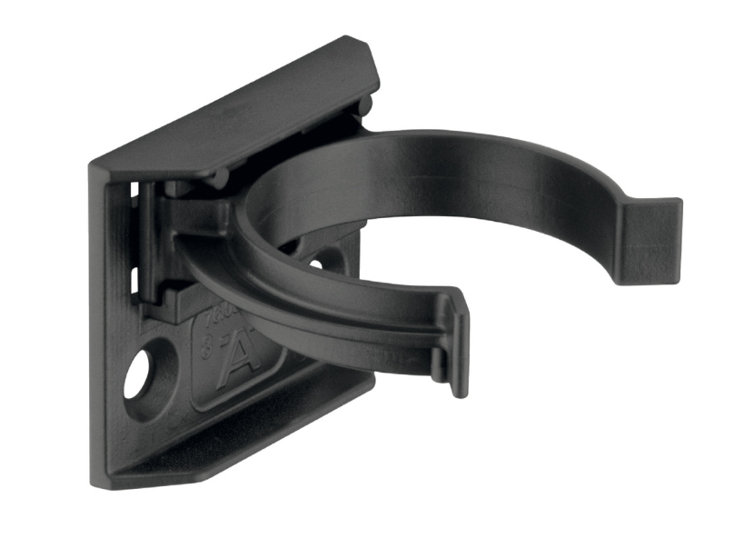 Hafele AXILO 48 Baza klipsi, vidalanarak, siyah