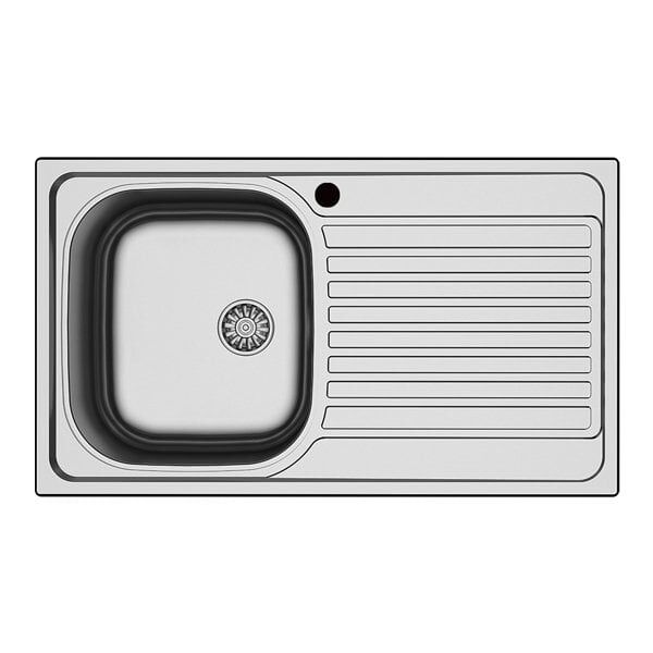 Hafele Capua04 Tezgah Üstü Eviye, Dekorlu Sağ Damlalık