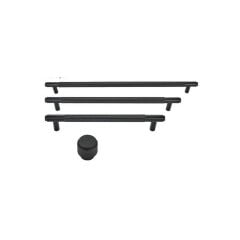 Hafele VERONA II Mat Siyah Renk 224 mm Akslı Kulp