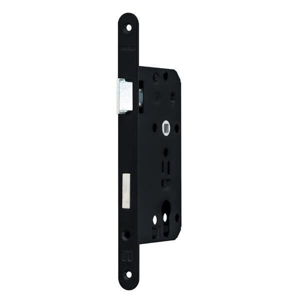 Hafele Gömme Kilit Barelli Tipi 55/18mm, Sol Yönlü Mat Siyah Renk