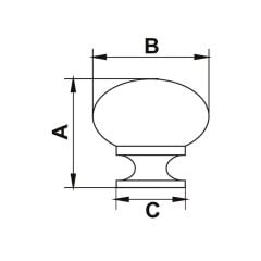 Hafele CLAUS II Paslanmaz Çelik Renkli 19 mm Düğme Kulp