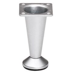 Hafele Helen Konik Mobilya Ayağı 80mm, Mat Krom Renk