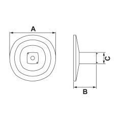 Hafele OLY Paslanmaz Çelik Renkli Düğme Kulp