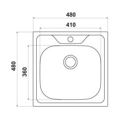 Hafele Capua01 Tezgah Üstü Eviye Seti, Satine