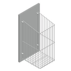 Hafele Çamaşır Sepeti Boxy 430cm Parlak Krom Renk