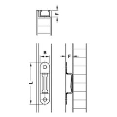 Hafele Modular Raf Bağlantısı 58x13mm (100 Adet)