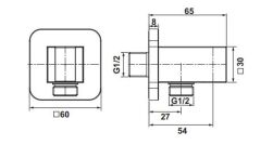 Hafele NEO S Askılı El Duşu Çıkış Ucu Mat Siyah