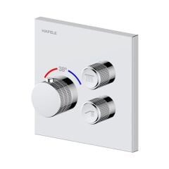 Hafele MASTERMIX 2F Termostatik Ankastre Banyo Bataryası İki Fonksiyonlu Parlak Krom