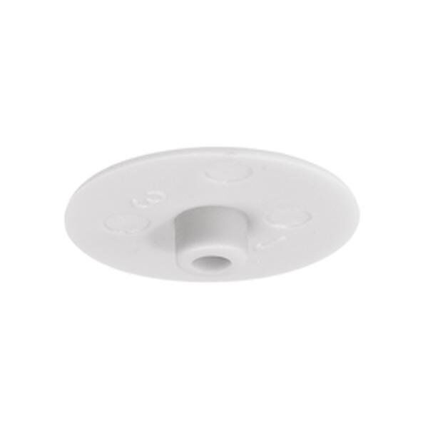 Hafele Minifix Kapak 17mm (500 Adet), Beyaz Renk