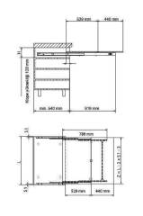 Açılır Kapanır Çekmece Masa Donanımı 450-900mm 30-35 kg