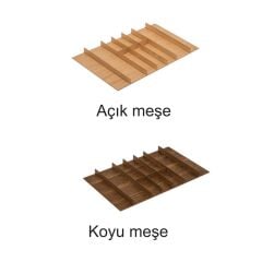 Hafele Legro Çatal Kaşıklık Ahşap Koyu Meşe 90 cm