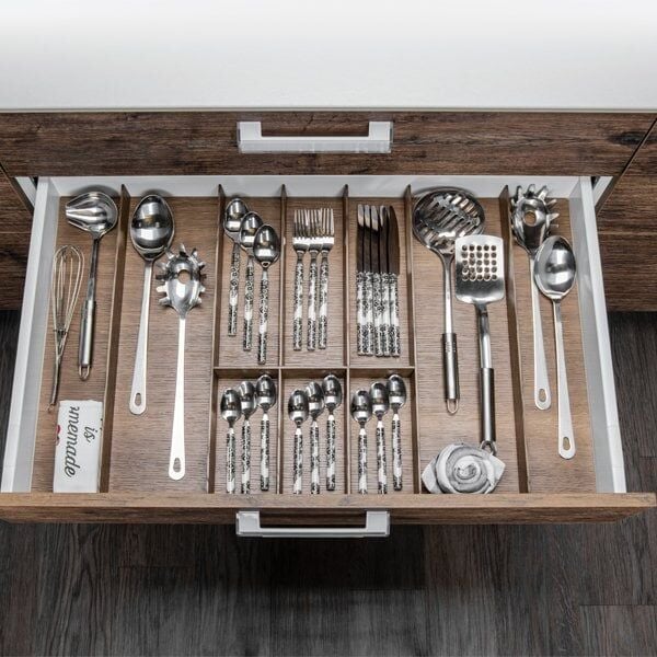 Hafele Legro Çatal Kaşıklık Ahşap Koyu Meşe 60 cm