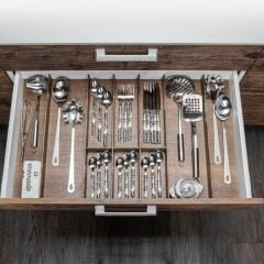 Hafele Legro Çatal Kaşıklık Ahşap Koyu Meşe 60 cm