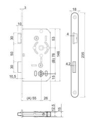 Hafele Sessiz Kilit Wc Tipi, Sol Yönlü