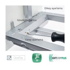 Hafele Dispensa Junior III Aşçı Yamağı 300mm Antrasit