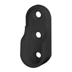 Hafele Askı Borusu Flanşı Oval Mat Siyah Plastik 21,4Mm (10 ADET)