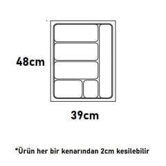 Hafele Smart Çatal Kaşıklık Beyaz Renk, 39x48cm
