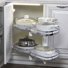 Hafele LeMans II Kiler Set Krom Sol 45/60-75cm