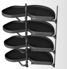 Hafele Kesseböhmer Lemans II Arena Pure Köşe Kiler Sistemi 4 Sepet Sağ Dönüşlü Antrasit 461-468 mm