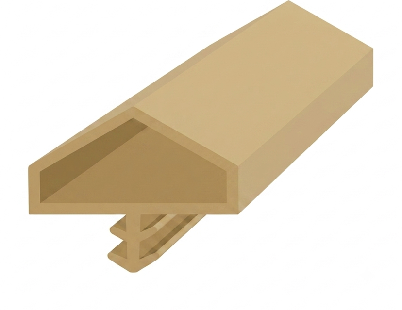 Ortadan Basan Çatı Tipi Kapı Fitili 10mm Bej (500 Metre)
