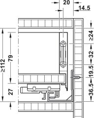 Hafele MATRIX BOX SLIM A30 Yanak byz.16/89/300