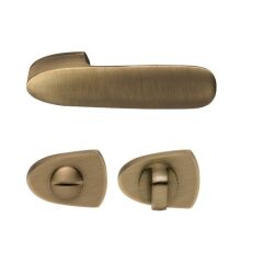 Hafele Kapı Kolu Seti Gemini Banyo  WC Antik Bronz