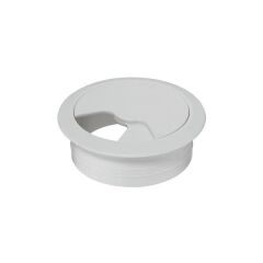 Hafele Yeti Plastik Kablo Kapağı Ø60mm, Mat Beyaz Renk