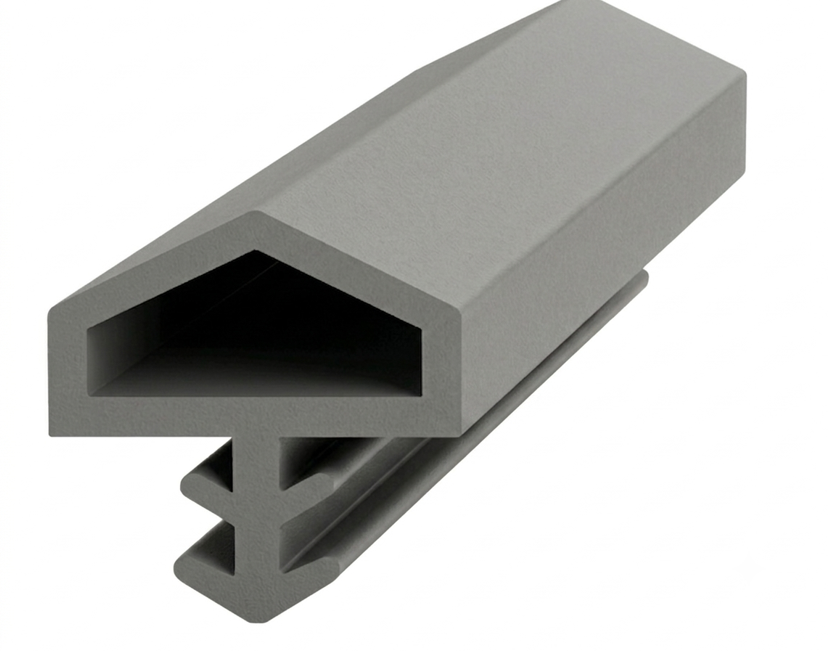 Ortadan Basan Çatı Tipi Kapı Fitili 10mm Gri (500 Metre)