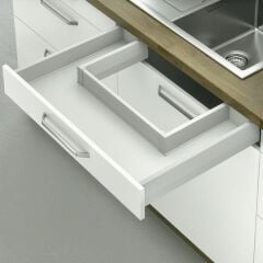 Hafele Eviye Altı Çekmece Seti Yuvarlak Bordürlü 50'lik Vidalı Gri