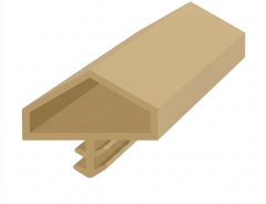 Ortadan Basan Çatı Tipi Kapı Fitili 16mm Bej (500 Metre)