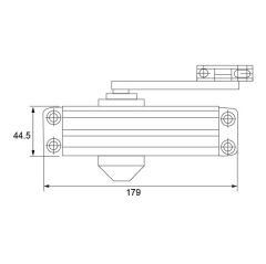 Hafele DCL 10 Kapı Kapatıcı Sabitlemeli 950mm