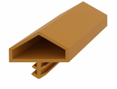 Ortadan Basan Çatı Tipi Kapı Fitili 16mm Meşe (500 Metre)