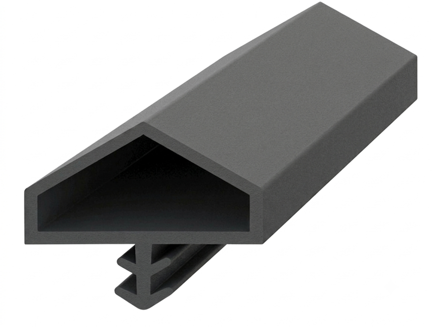 Ortadan Basan Çatı Tipi Kapı Fitili 16mm Antrasit (500 Metre)