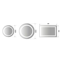 Hafele Mırage Plus Led Banyo Aynası Buğu Çözücülü Ø800Mm