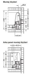 Hafele MATRIX BOX S 35 Çekmece Seti Gri 16/84/400mm